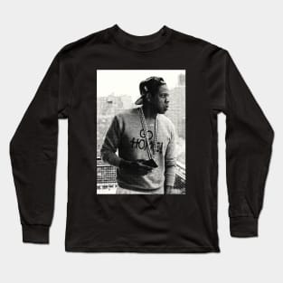 Jay-Z Halftone Style Long Sleeve T-Shirt